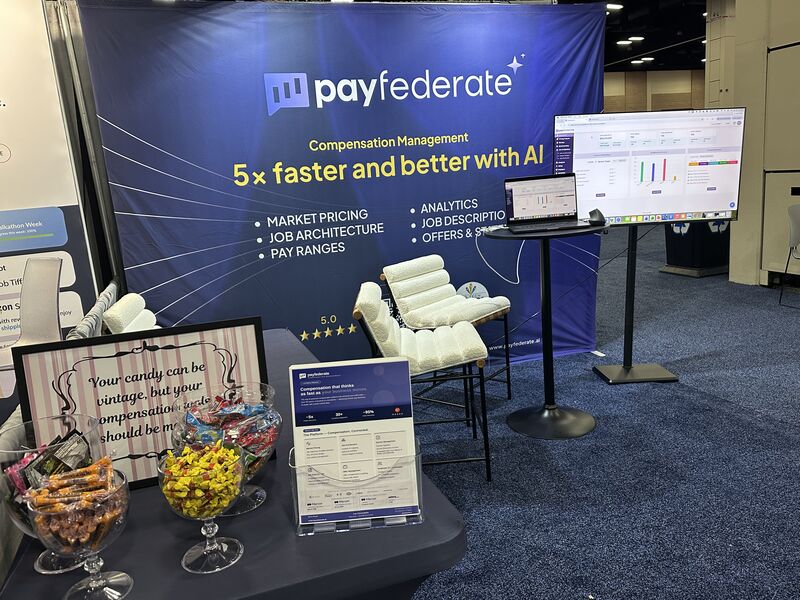 Payfederate booth at WorldatWork Total Rewards 2026